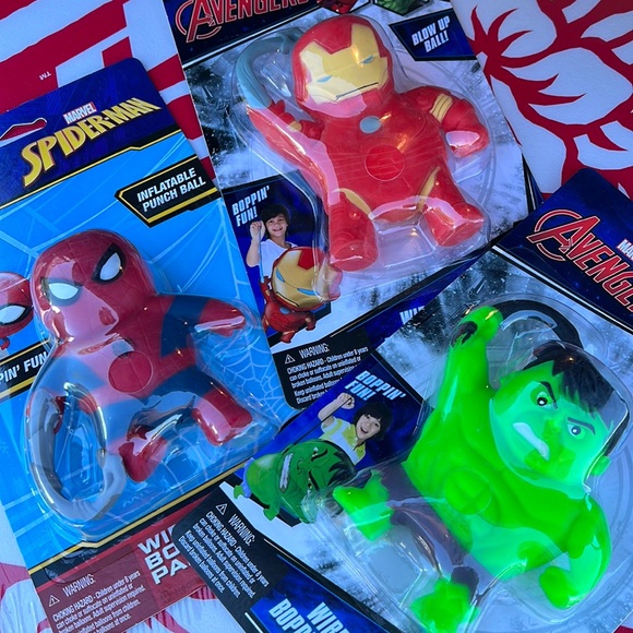 Marvel Toys You Get All 3 Spider Man Ironman And Incredible Hulk